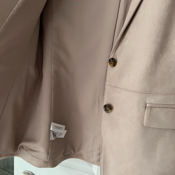 Ann Taylor Blazer/Jacket size 10 Beige faux suede - Picture 4 of 5